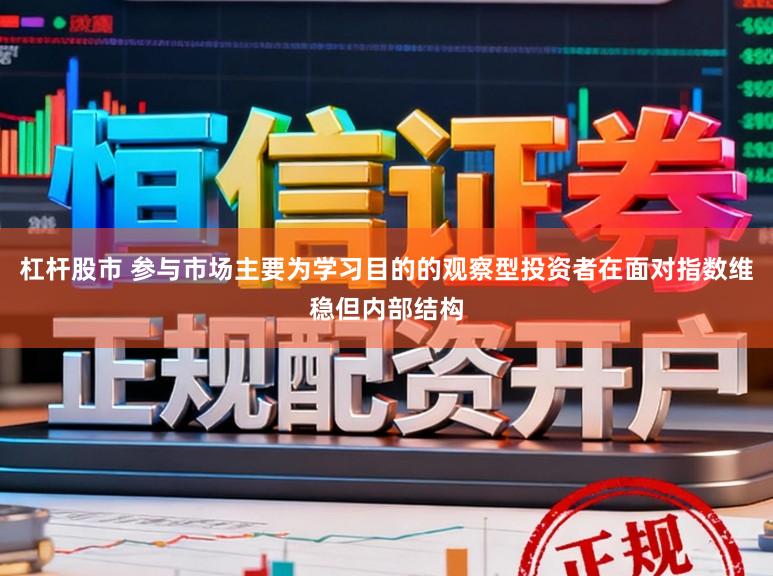 杠杆股市 参与市场主要为学习目的的观察型投资者在面对指数维稳但内部结构